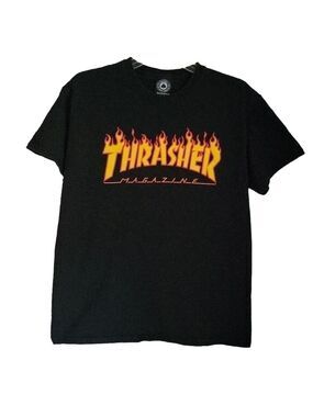 Thrasher Skateboard Magazine Men's Black T-Shirt, Size Medium